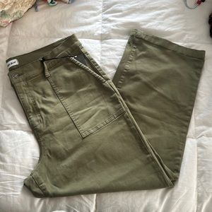 NWT Studio Blue Olive Wide Leg Utility Pants